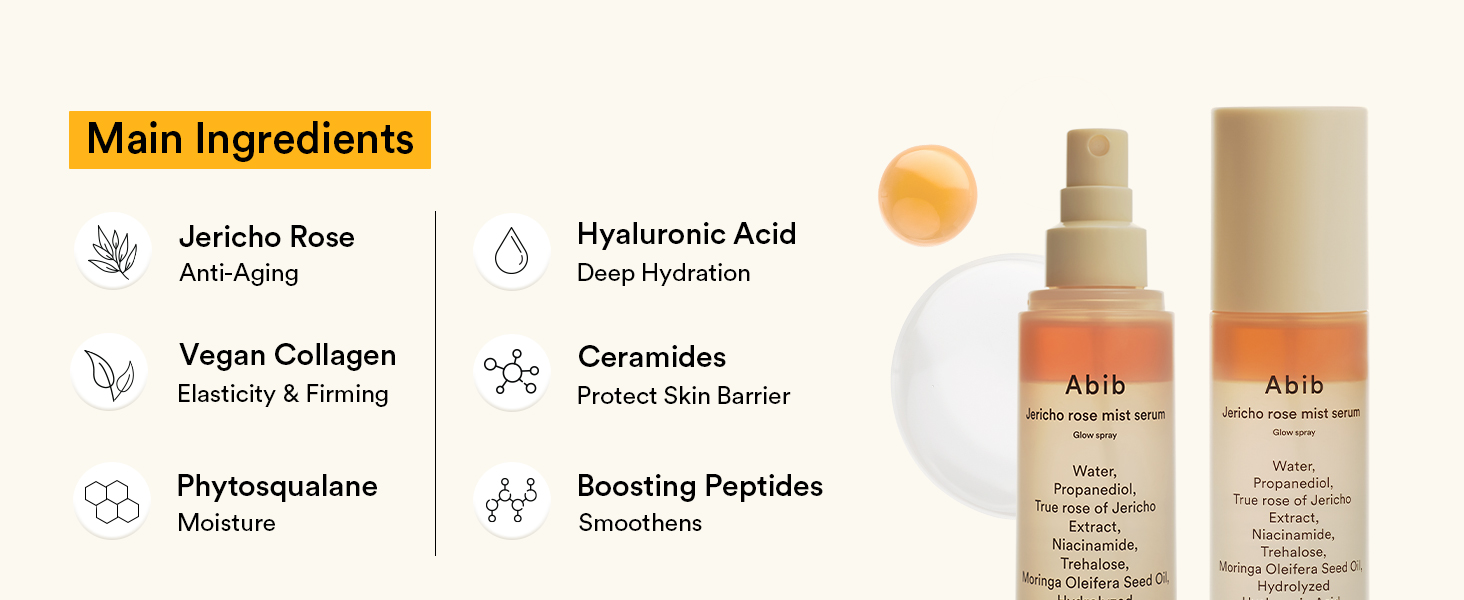 Abib Jericho Rose Mist Serum Glow Spray, 100ml